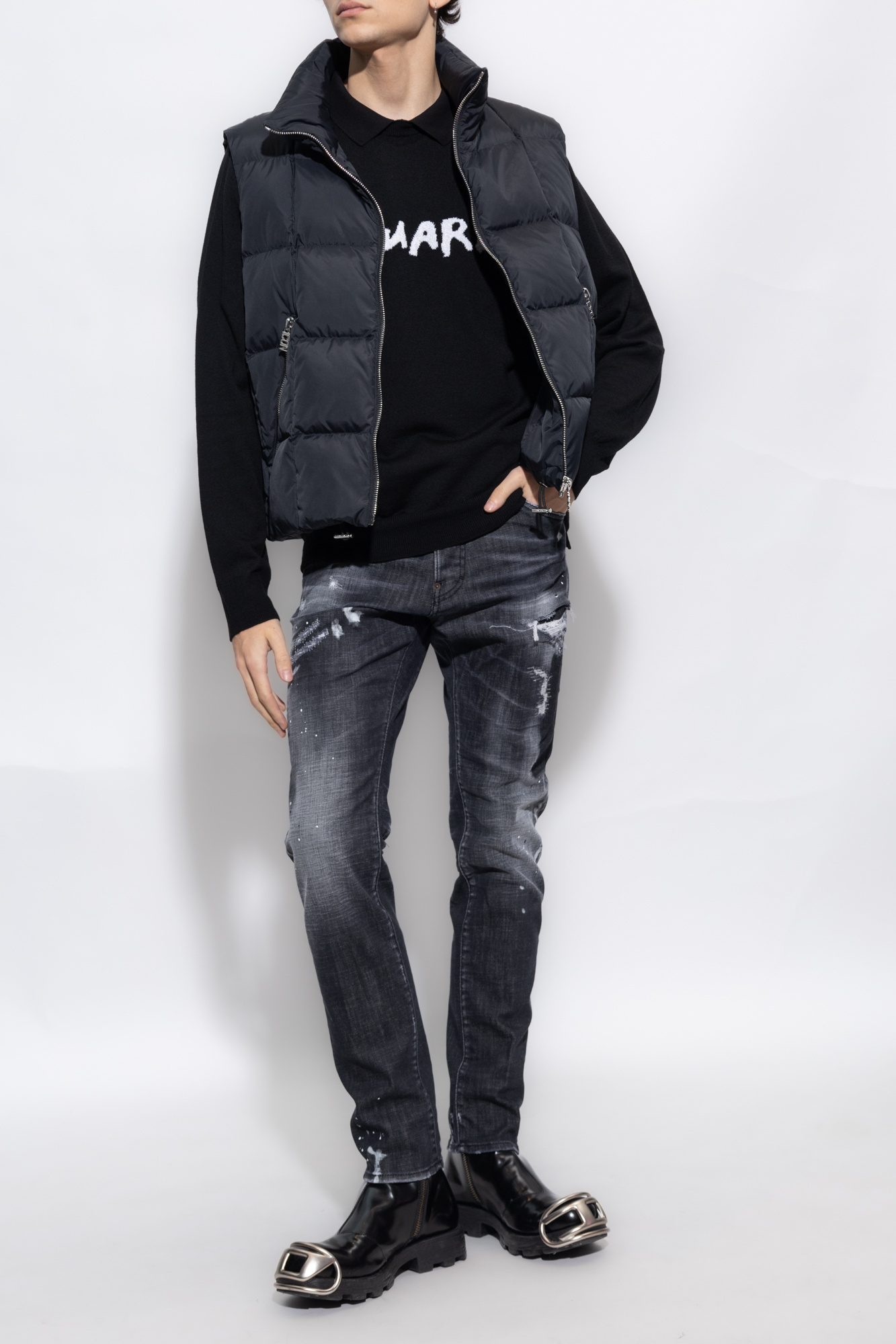【送料&関税込】Dsquared2 Wool Sweater Dsquared2 Wool LOVE IS.. Crew-Neck Sweater men - Glamood Outlet
